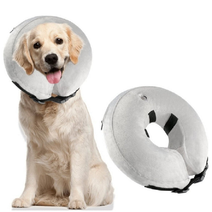 Inflatable Pet Collar Pet Care Warm Protection Wound Protection Collar, Size:M (CQLQ02)