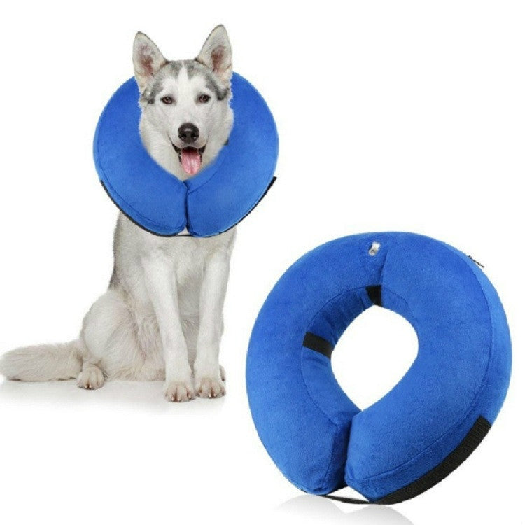 Inflatable Pet Collar Pet Care Warm Protective Wound Protection Collar, Size:L (CQLQ01)