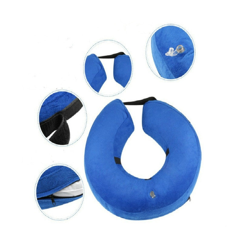Inflatable Pet Collar Pet Care Warm Protective Wound Protection Collar, Size:L (CQLQ01)