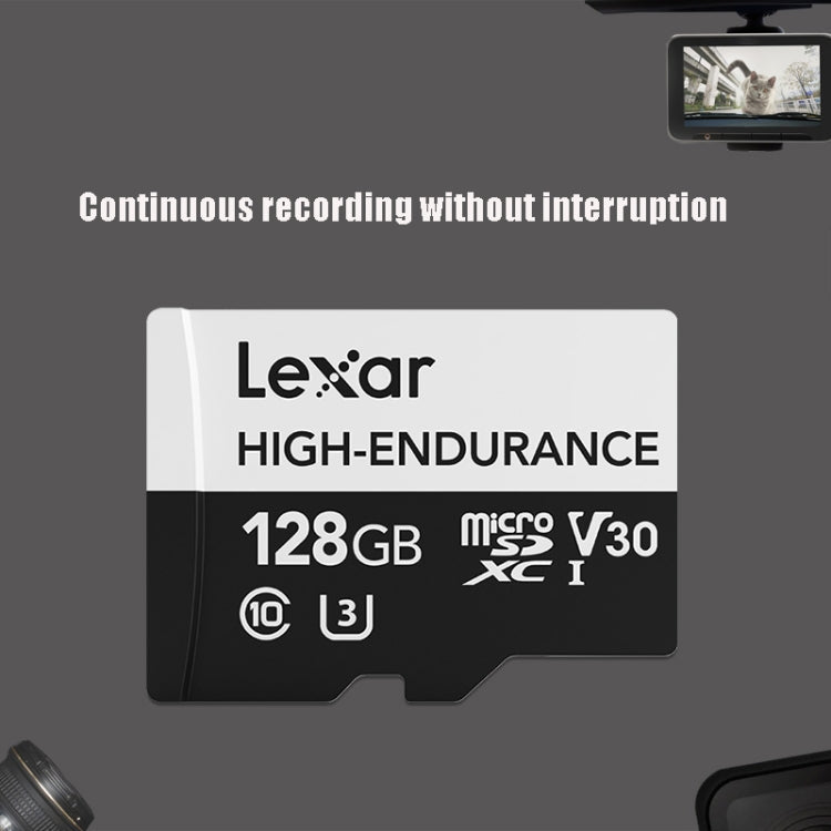 Lisslune | Lexar MicroSDHC 128GB High Performance Dashcam Video Surveillance Camera TF Memory Card Video Card
