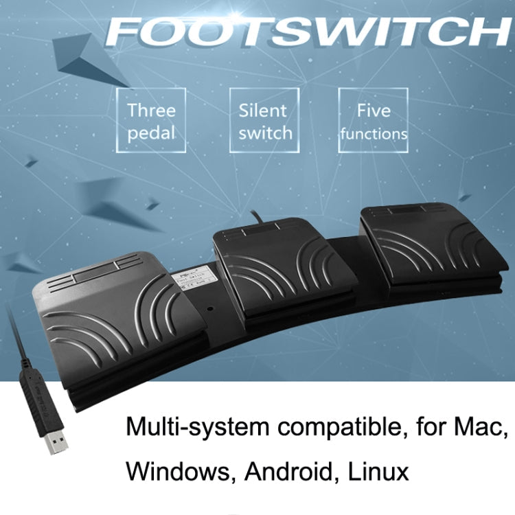 Lisslune | FS2020TU CF Footswitch Foot Pedal Keyboard Control Mouse Game Combination Pedal (photoelectric silent)