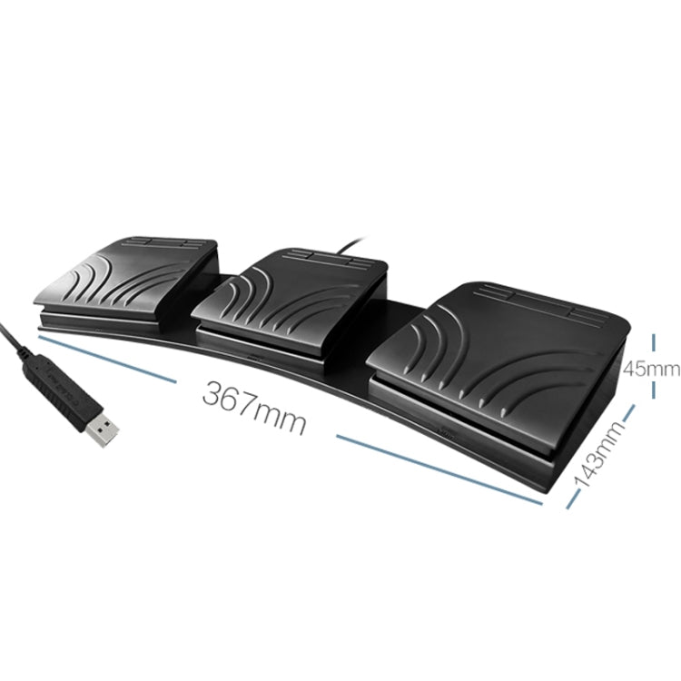 Lisslune | FS2020TU CF Foot Switch Foot Pedal Keyboard Control Mouse Game Combo Pedal (Mechanical Sound)