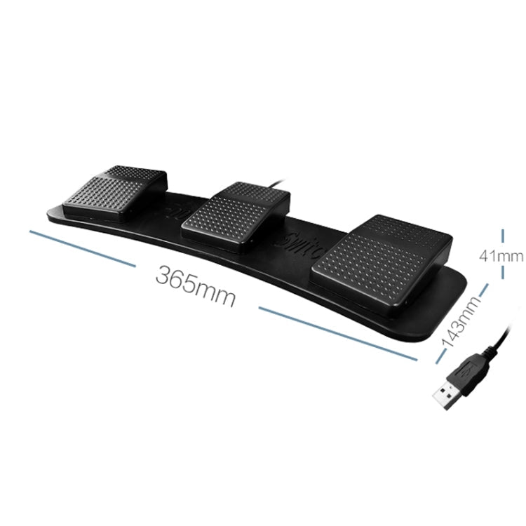 Lisslune | Pcsensor FS23 CF Foot Pedal Switch Keyboard Control Mouse Game Combo Pedal (Photoelectric Silent)