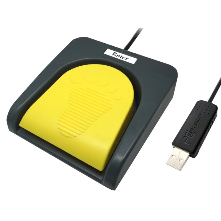 Lisslune | Pcsensor USB foot pedal control switch keyboard adapter for computer, model: FS2016