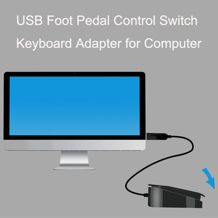 Lisslune | FS2017 Pcsensor USB Foot Pedal Control Switch Keyboard Adapter for Computer (Mute)