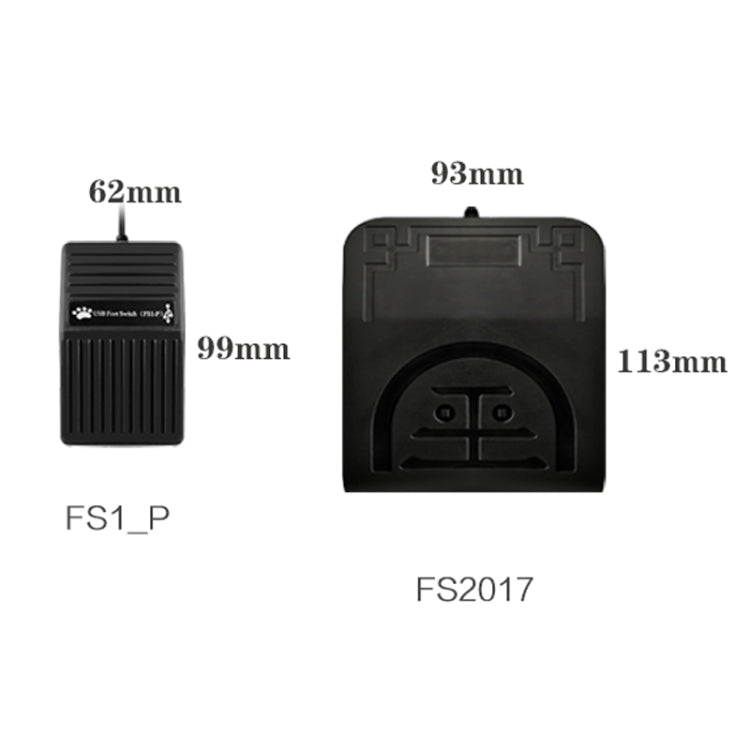 Lisslune | FS2017 Pcsensor USB Foot Pedal Control Switch Keyboard Adapter for Computer (Mute)