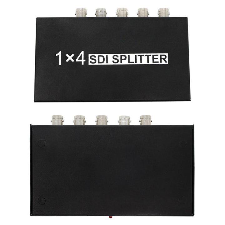Lisslune | 1 In 4 Out SD-SDI / HD-SDI / 3G-SDI Distribution Amplifier Video SDI Splitter (EU Plug)
