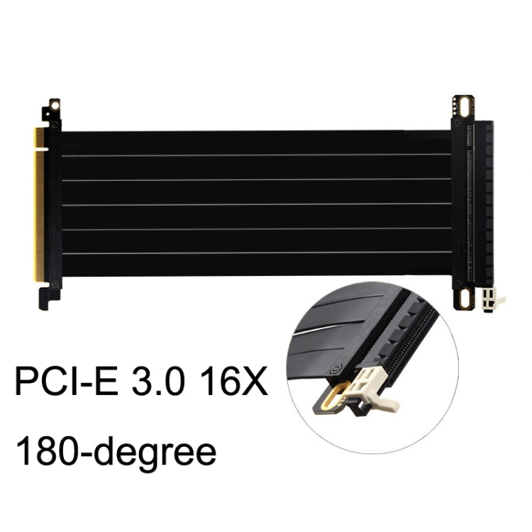 Lisslune | PCI-E 3.0 16X 180-degree graphics card extension cable adapter, length: 15cm