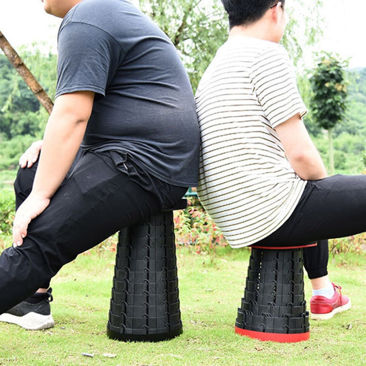Lisslune | Outdoor Portable Folding Telescopic Plastic Stool Camping Fishing Garden Stool (Purple)