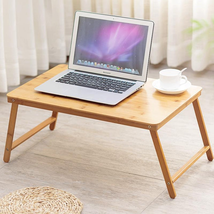 Lisslune | Nanzhu Folding Computer Table Bed Card Slot Laptop Table Simple Lazy Lift Computer Desk, Size: Medium 54cm (No drawers and no fans)