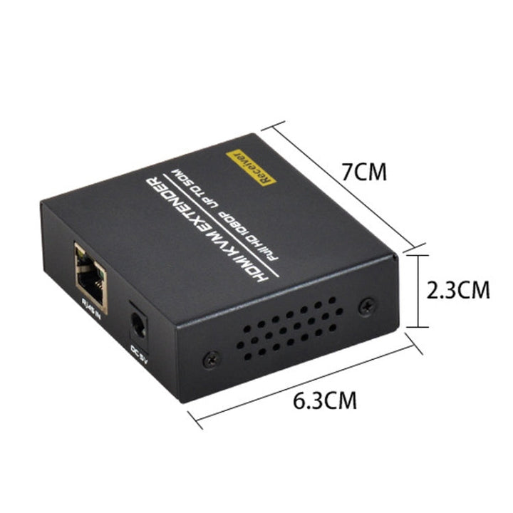 Lisslune | FJGEAR FJ-HKV50 HDMI+USB to KVM 1080P IP 50M Extender, Plug Type: EU Plug