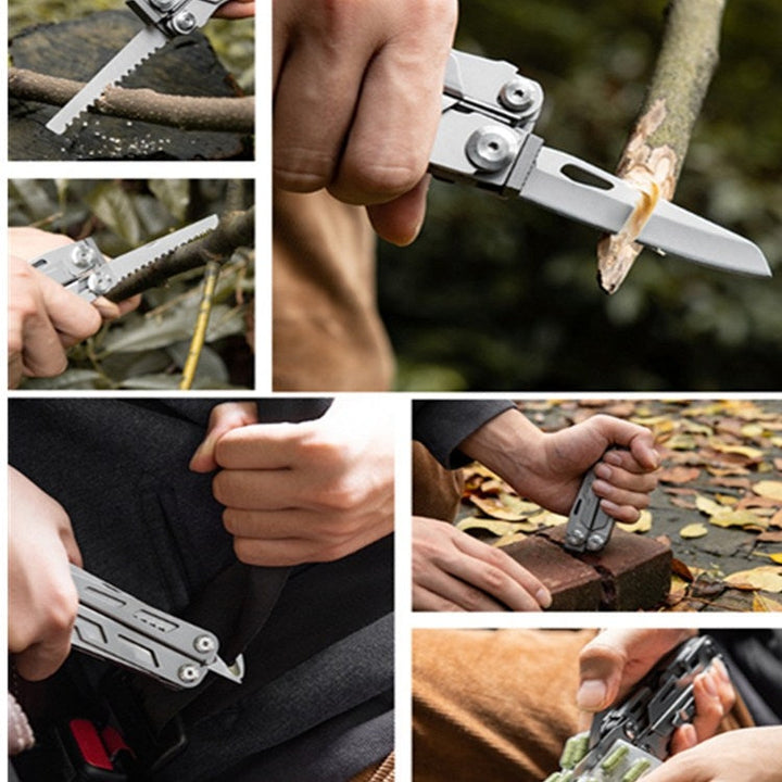 Lisslune | 14 in 1 Multifunctional Pliers Folding Combination EDC Gadget Camping Survival Equipment Universal Tool Pliers