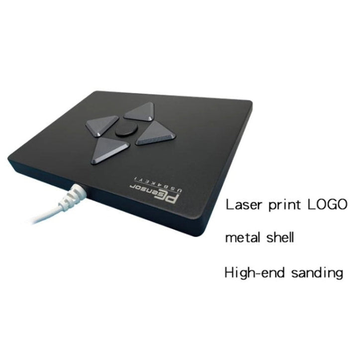 Lisslune | 4 Keys Medical Devices Testing Custom One-Key Combination Keyboard, Cable Length: 1.5 m (Black)