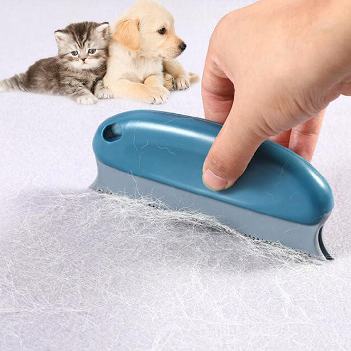 Multifunctional Pet Dog Cat Hair Cleaning Brush Cleaner (Dark Blue)