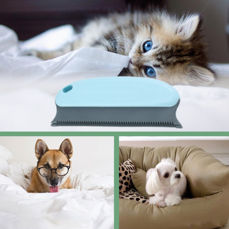 Multifunctional Pet Dog Cat Hair Cleaning Brush Cleaner (Dark Blue)