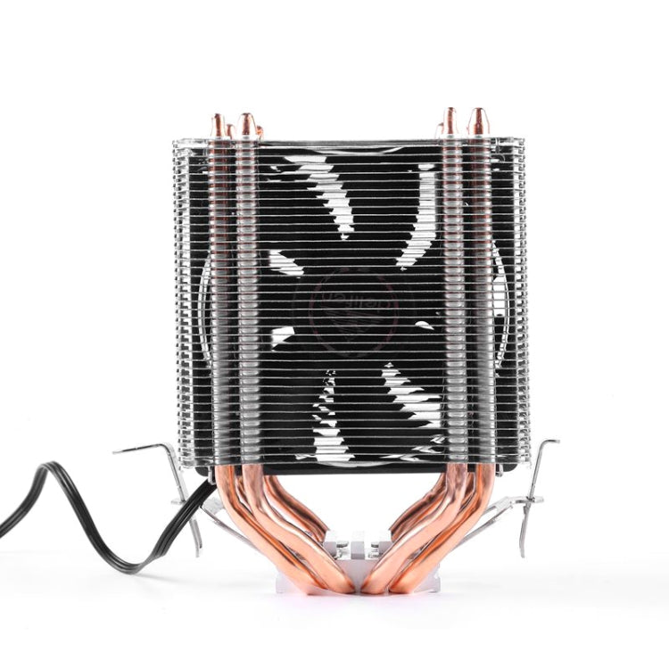 Lisslune | Desktop Computer 6 Copper Tube CPU Cooler Super Silent PWM Single Fan