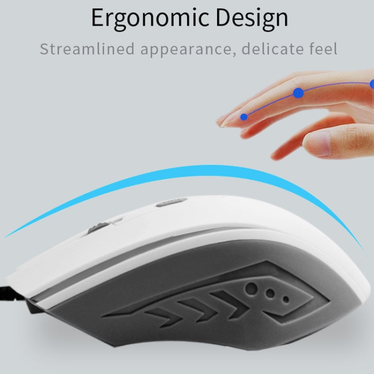 Lisslune | Pcsensor MOS4 4 Buttons 2400DPI Gaming Intelligent Voice Recognition Input Mouse, Cable Length: 1.5m (Mute)