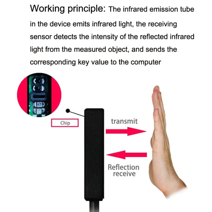 Lisslune | Pcsensor IRSW20A USB switch Programmable keyboard mouse Automatic scanner proximity sensor