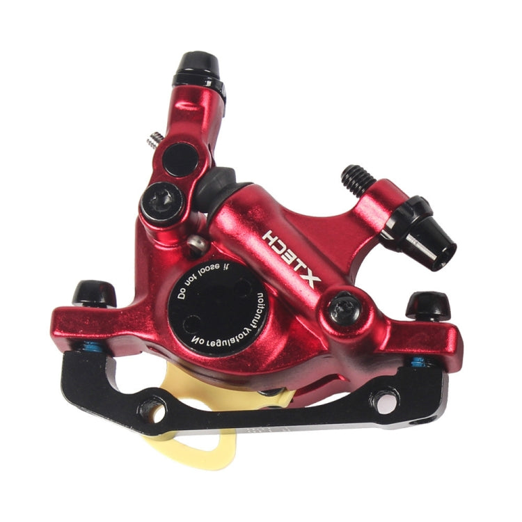 Lisslune | ZOOM HB100 Mountain Bike Hydraulic Brake Caliper Folding Bike Cable Pull Hydraulic Disc Brake Caliper, Style:Front(Red)