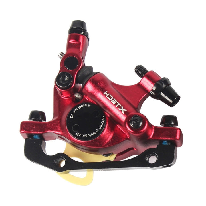 Lisslune | ZOOM HB100 Mountain Bike Hydraulic Brake Caliper Folding Bike Cable Pull Hydraulic Disc Brake Caliper, Style:Front(Red)