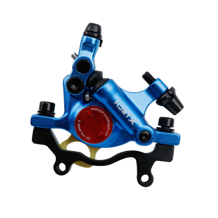 Lisslune | ZOOM HB100 Mountain Bike Hydraulic Brake Caliper Folding Bike Cable Pull Hydraulic Disc Brake Caliper, Style: Rear(Blue)