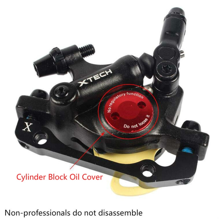 Lisslune | ZOOM HB100 Mountainbike Hydraulic Brake Caliper Folding Bike Cable Pull Hydraulic Disc Brake Caliper, Style: Front and Rear (Red)