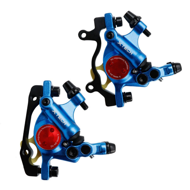 Lisslune | ZOOM HB100 Mountainbike Hydraulic Brake Caliper Folding Bike Cable Hydraulic Disc Brake Caliper, Style: Front and Rear (Blue)