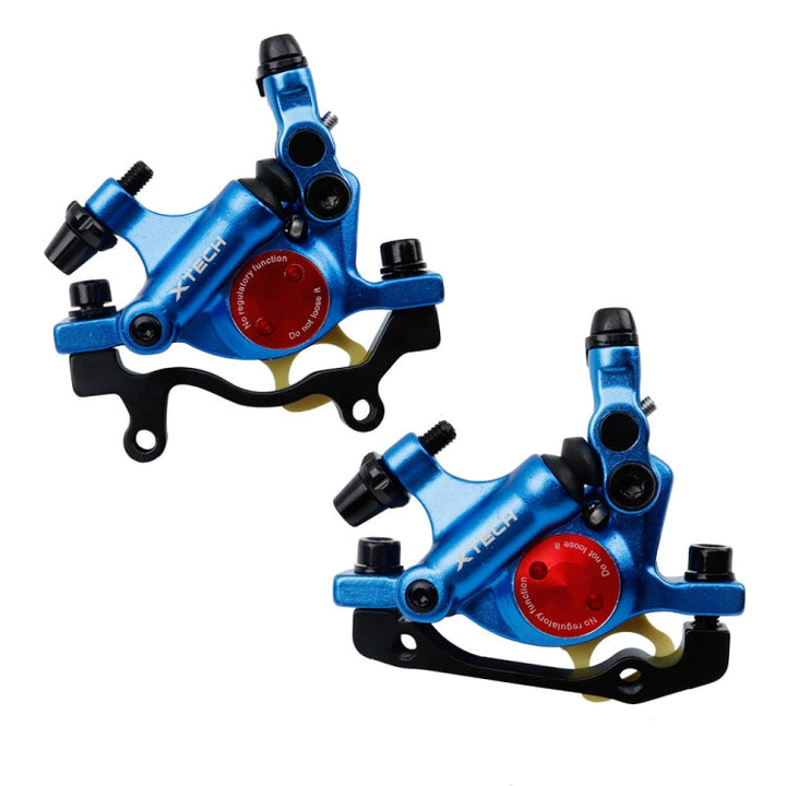 Lisslune | ZOOM HB100 Mountainbike Hydraulic Brake Caliper Folding Bike Cable Hydraulic Disc Brake Caliper, Style: Front and Rear (Blue)