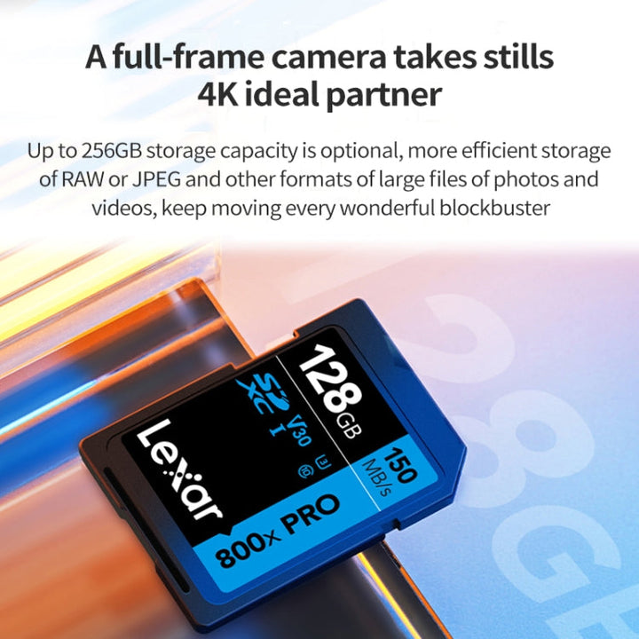 Lisslune | Lexar SD-800X Pro High-Speed SD Card SLR Camera Memory Card, Capacity: 64GB