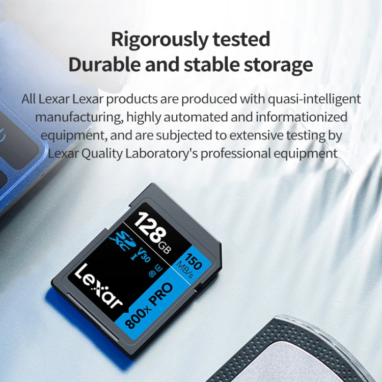 Lisslune | Lexar SD-800X Pro High-Speed SD Card SLR Camera Memory Card, Capacity: 128GB