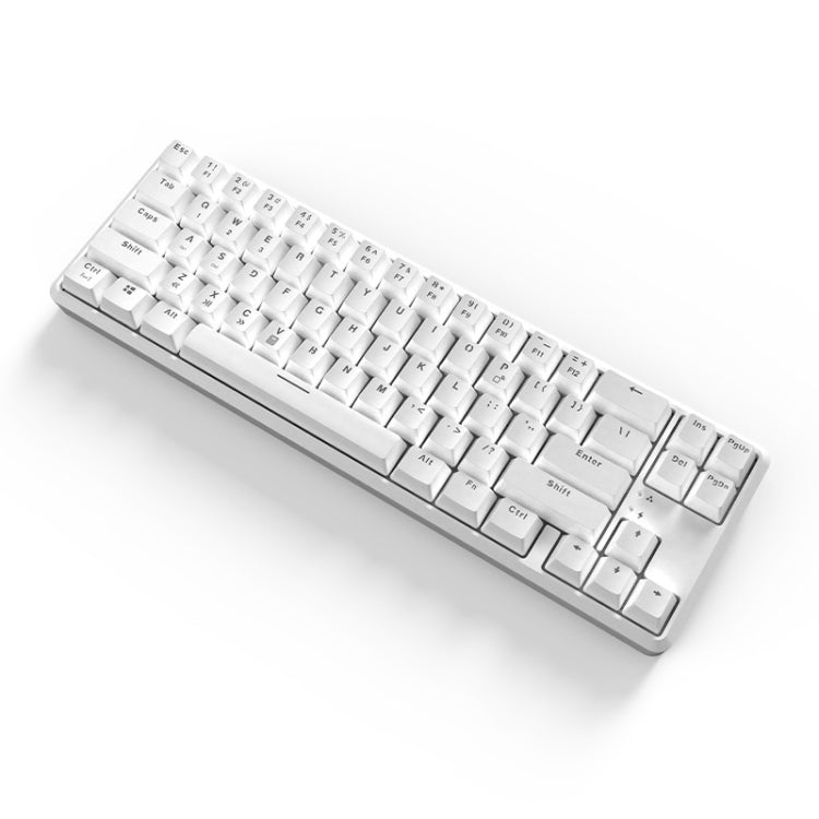 Lisslune | Ajazz K680T Mini USB Wired Dual-mode Charging 68-Key Laptop Bluetooth Mechanical Keyboard, Cable Length: 1.6 m, Style: Black Shaft(White)
