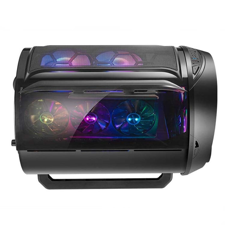 Lisslune | GAMEKM Genki Bomb Personality Gaming Internet Café Case by Gaming Case USB 3.0 Water-Cooled Desktop Computer Case (Black)