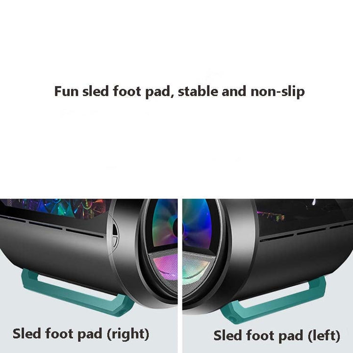 Lisslune | GAMEKM Genki Bomb Personality Gaming Internet Café Case by Gaming Case USB 3.0 Water-Cooled Desktop Computer Case (Black)