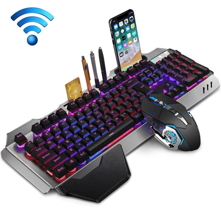 Lisslune | K680 Rechargeable Wireless Keyboard and Mouse Set (Black Mixed Color)