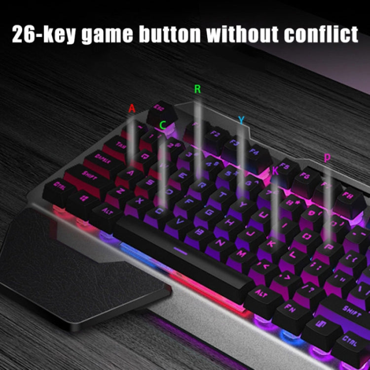 Lisslune | K680 Rechargeable Wireless Keyboard and Mouse Set (Black Mixed Color)