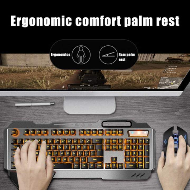 Lisslune | K680 Rechargeable Wireless Keyboard and Mouse Set (Black Mixed Color)