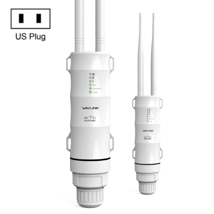 Lisslune | WAVLINK AC600 AP 2.4G/5G Dual Frequency Outdoor High Power Repeater, Plug Type: US Plug