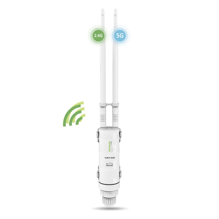 Lisslune | WAVLINK AC600 AP 2.4G/5G Dual Frequency Outdoor High Power Repeater, Plug Type: US Plug