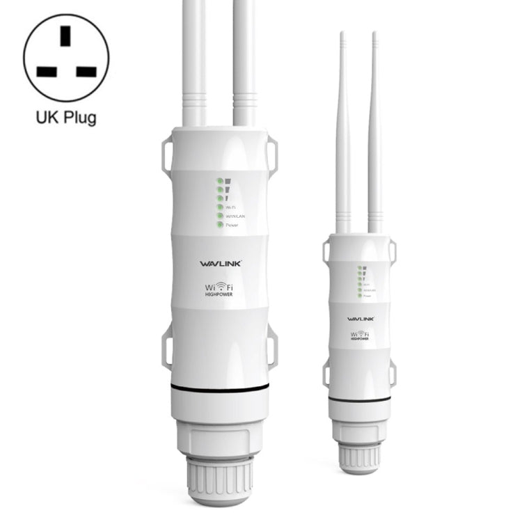 Lisslune | WAVLINK AC600 AP 2.4G/5G Dual Frequency Outdoor High Power Repeater, Plug Type: UK Plug