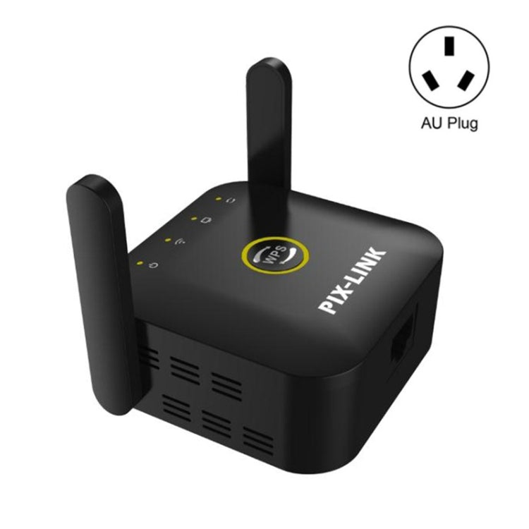 Lisslune | PIX-LINK WR22 300Mbps Wifi Wireless Signal Amplification Improvement Extender, Plug Type: AU Plug (Black)