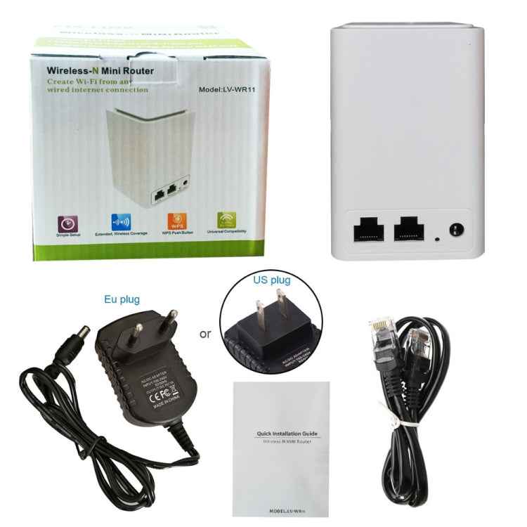 Lisslune | PIXLINK WR11 300Mbps Home WiFi Wireless Signal Relay Amplifier Booster, Plug Type:EU Plug