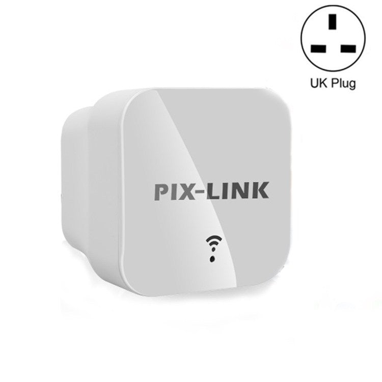 Lisslune | PIXLINK WR12 300Mbps WIFI Signal Amplification Improved Repeater, Plug Type: UK Plug