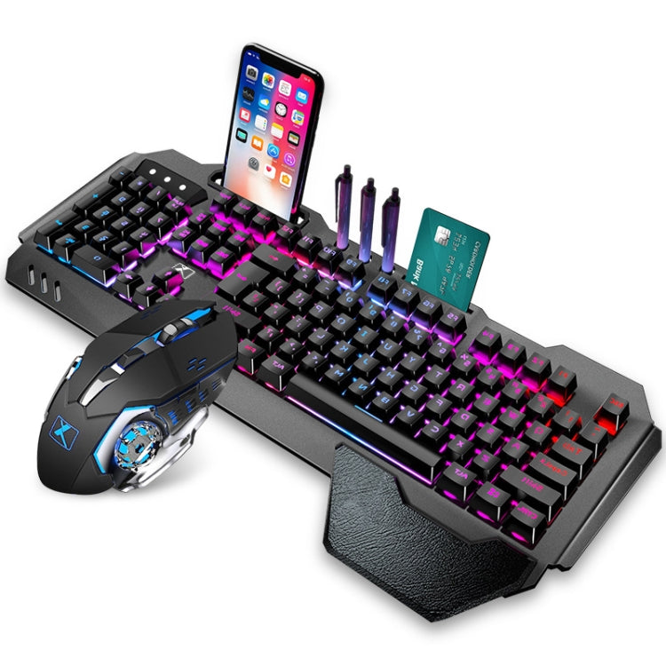 Lisslune | K680 RGB Rechargeable Gaming Wireless Keyboard and Mouse Set (Black)