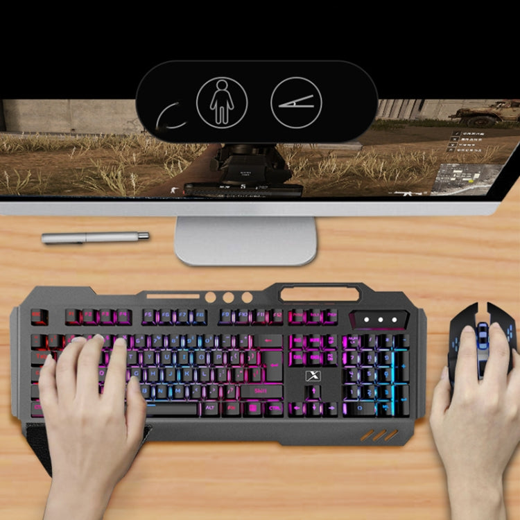 Lisslune | K680 RGB Rechargeable Gaming Wireless Keyboard and Mouse Set (Black)