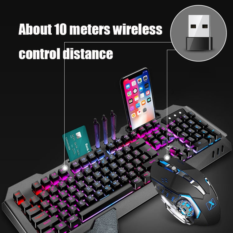 Lisslune | K680 RGB Rechargeable Gaming Wireless Keyboard and Mouse Set (Black)
