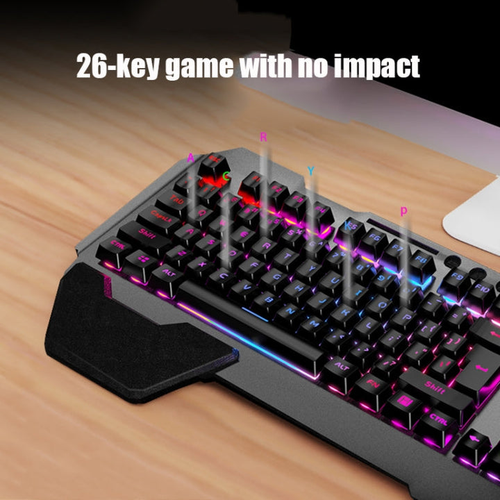 Lisslune | K680 RGB Rechargeable Gaming Wireless Keyboard and Mouse Set (Black)
