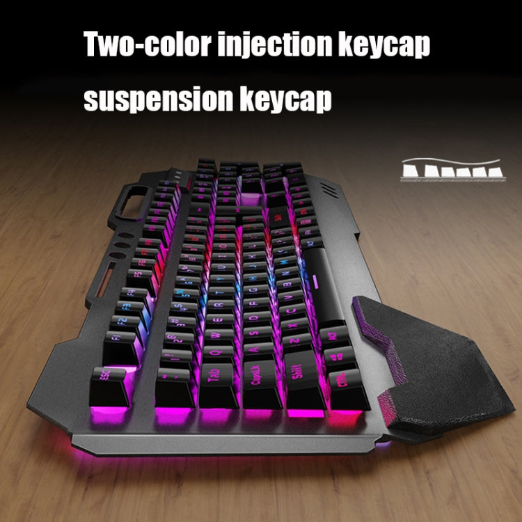 Lisslune | K680 RGB Rechargeable Gaming Wireless Keyboard and Mouse Set (Black)