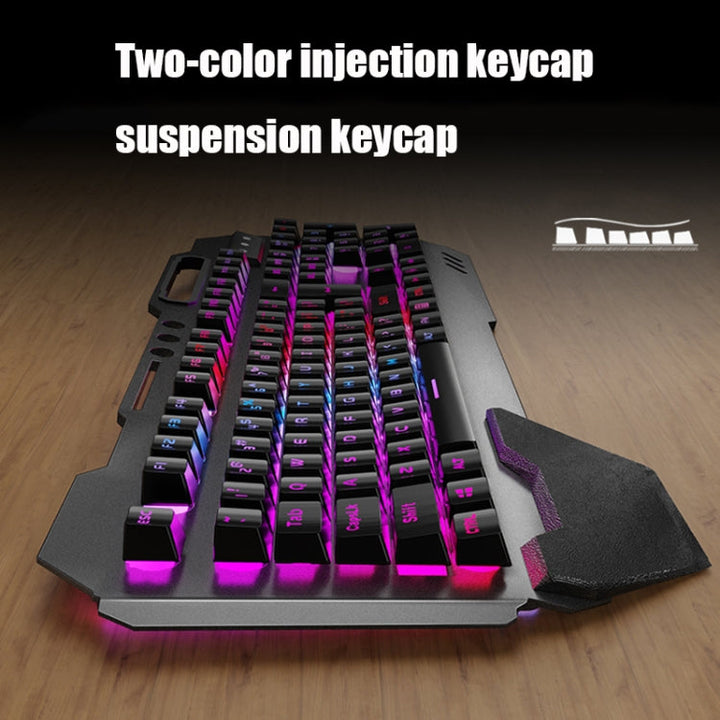 Lisslune | K680 RGB Rechargeable Gaming Wireless Keyboard and Mouse Set (Black)