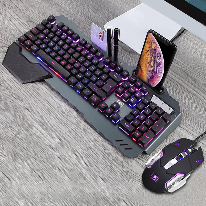 Lisslune | 618 Internet Cafe Game Manipulator Keyboard and Mouse Set, Cable Length: 1.6m (Black)