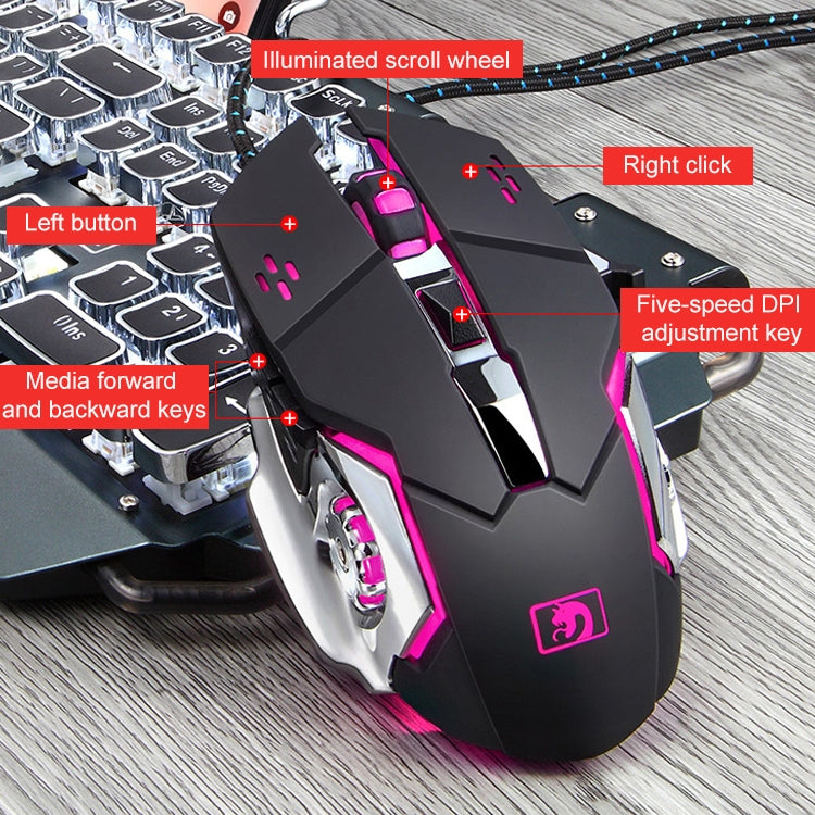 Lisslune | 618 Internet Cafe Game Manipulator Keyboard and Mouse Set, Cable Length: 1.6m (Black)